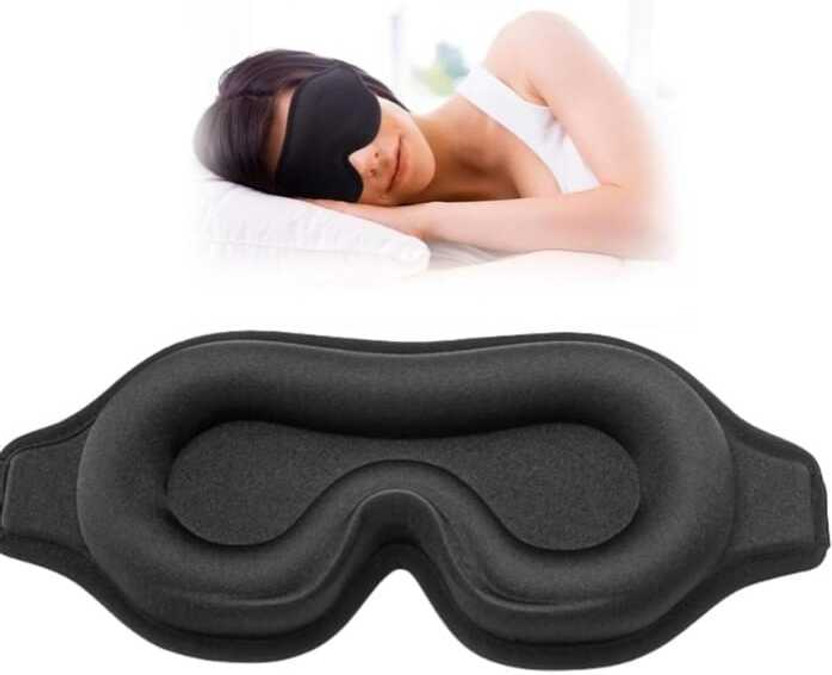 Bonfit Nap Eye Mask For Light Block Sleeping Mask Meditation and travelling EYE Mashk(20 g)