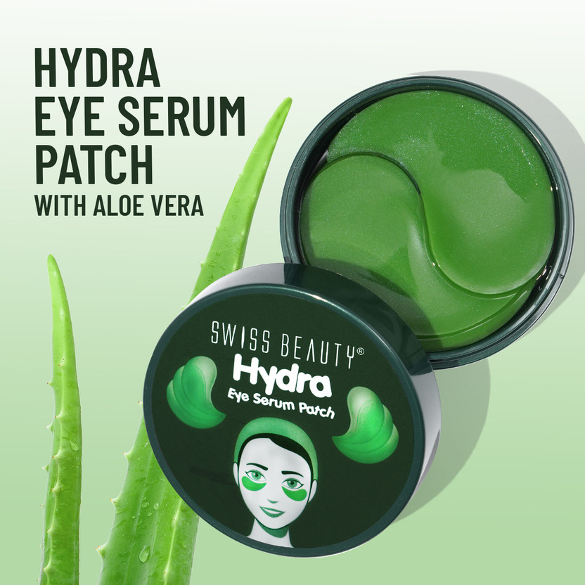 SWISS BEAUTY Hydra Eye Serum Patch for Nourishment | Anti-wrinkle | Anti-aging | Reduce Dark Circles - (AloeVera, Pack of 60pcs)(60 g)