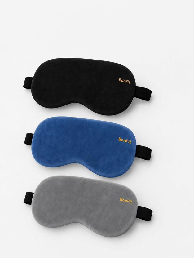 Bonfit Nap Eye Mask For Light Block Sleeping Mask Meditation and travelling EYE Mashk(22 g)