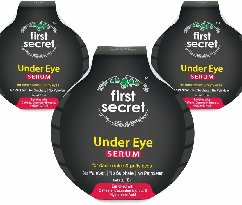 first secret Under Eye Serum For Dark Circles & Puffy Eyes with Saffron