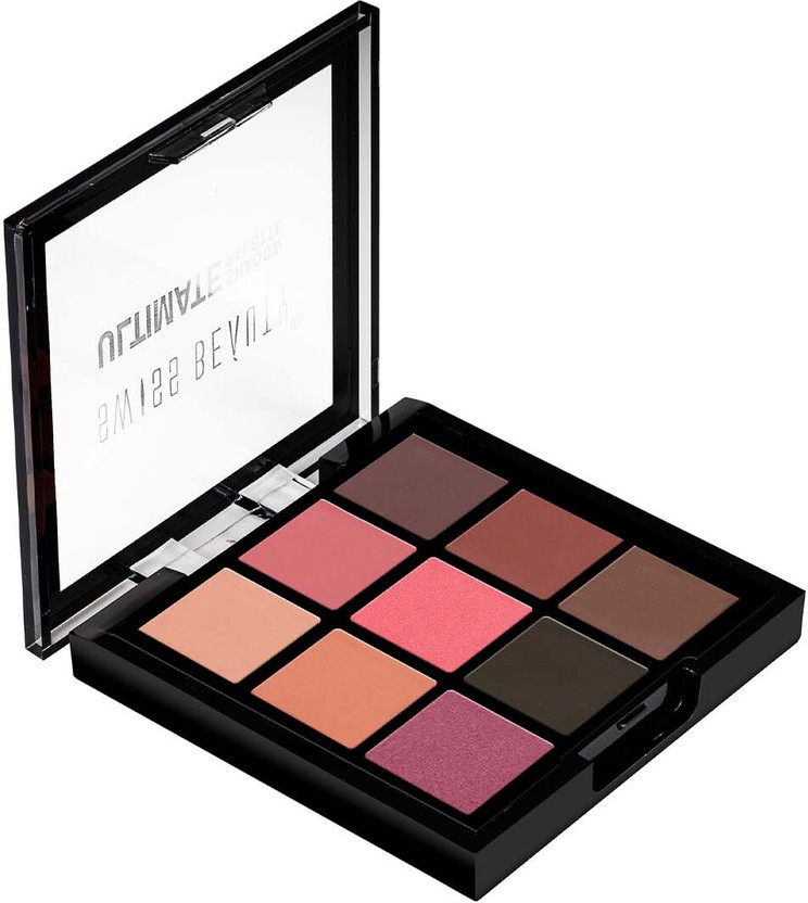 SWISS BEAUTY Ultimate 9 Pigmented Colors Eyeshadow Palette|Shimmery and Metallic Finish 6 g(Shade-06 Multicolor)