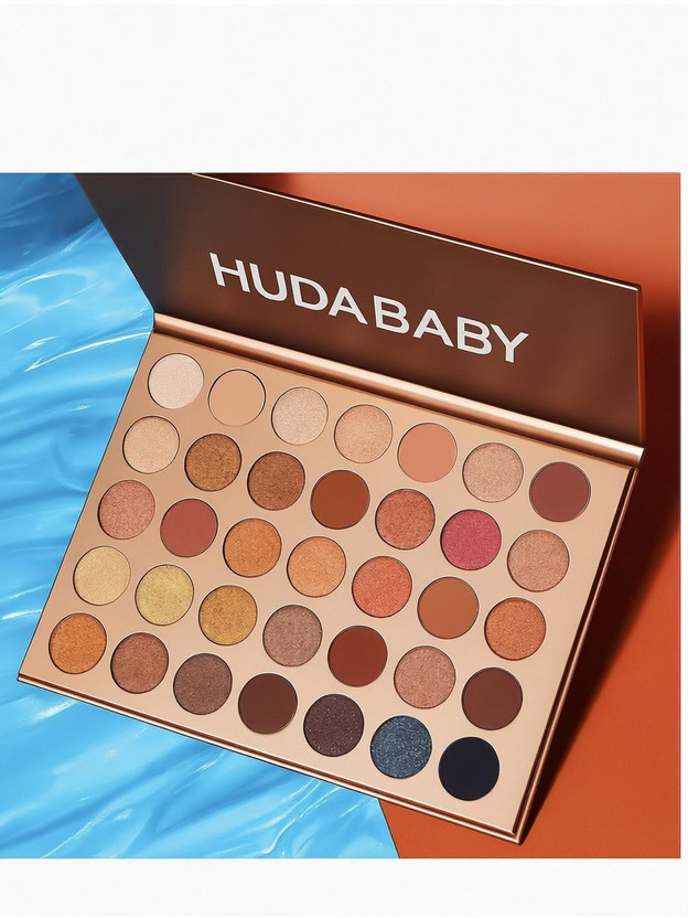 HUDA BABY BEAUTY Shimmer and Matte Eyeshadow Palette - 35 Eye Shadow Color 20 ml(Multicolor)