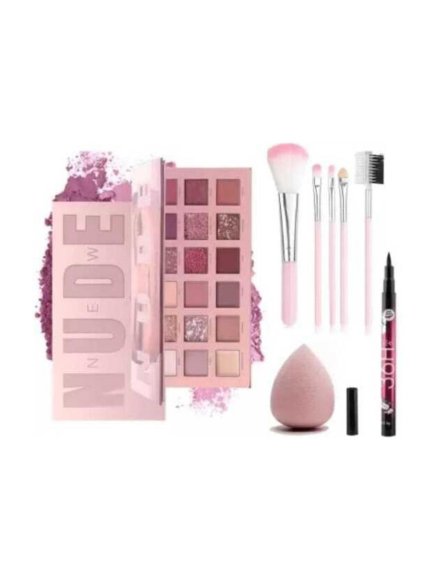 we ensign Eye makup kit eyeshadow different color kit , 5pin makup brush , 36H +PUFF 100 g(NUDE)