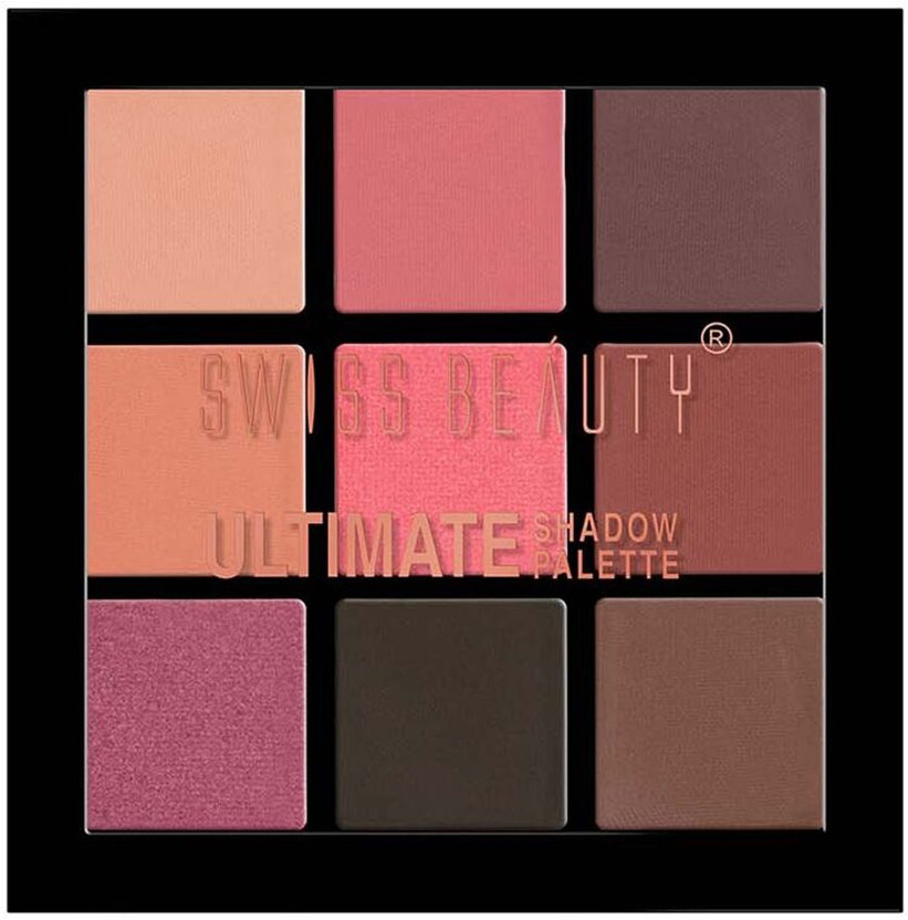 SWISS BEAUTY Ultimate 9 Pigmented Colors Eyeshadow Palette 6 g(Shade-06)