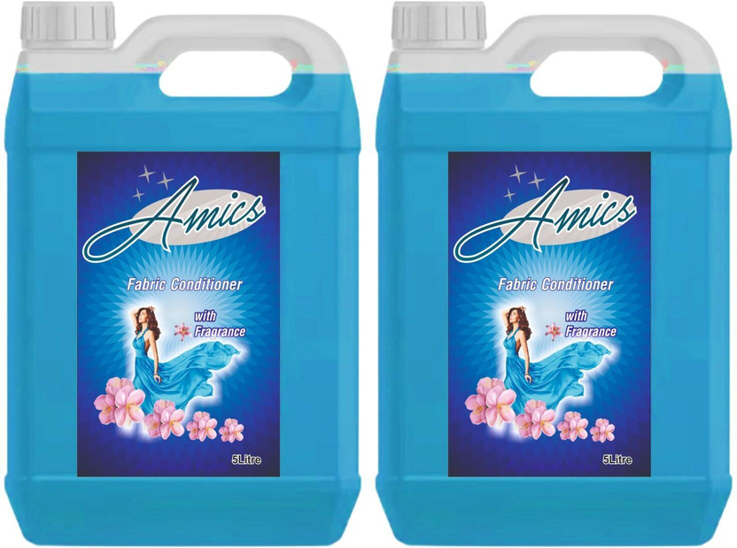 Amics After Wash Liquid Fabric Softener - For Softness, Shine (10 ltr)(2 x 5 L)