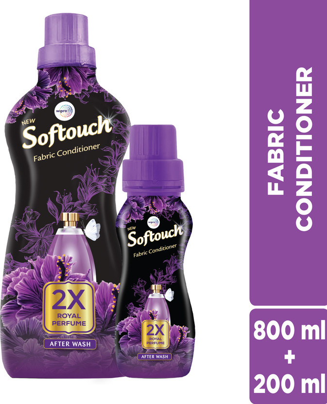 Softouch by Wipro 2X Royal Perfume Liquid Fabric Conditioner with Bergamot, Grapefruit & Jasmine(1000 ml)