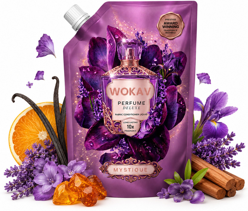 WOKAV Perfume Deluxe Mystique Fabric Conditioner Liquid – Long Lasting 10x Fragrance(1000 ml)