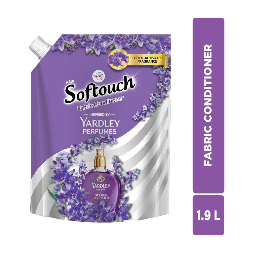 Softouch Softouch Yardley Imperial Lavender Fabric Conditioner Long lasting fragrance for clothes(1900 ml) - Flipkart Deal