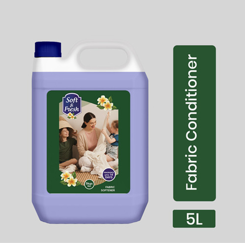 Soft Soft & Fresh Blue Wave 5L Fabric Conditioner Softener - for Laundry /Large Family Pack(5 L) - Flipkart Deal