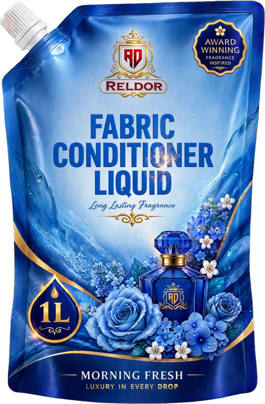 RELDOR After Wash Fabric Conditioner, Morning fresh ! freshness and lasting fragrance,(2 x 500 ml)