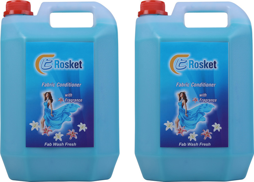 EROSKET After Wash Liquid Fabric Softener - For Softness, Shine & Long Lasting Freshness(2 x 5 L)