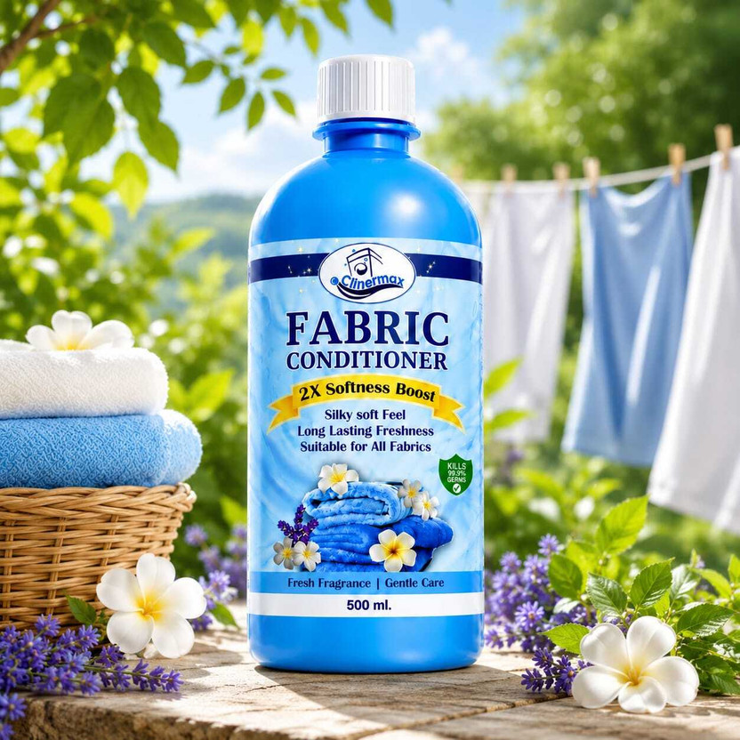 Clinermax Fabric Conditioner Liquid 500ml | Premium Softness & Fresh Fragrance(500 ml)