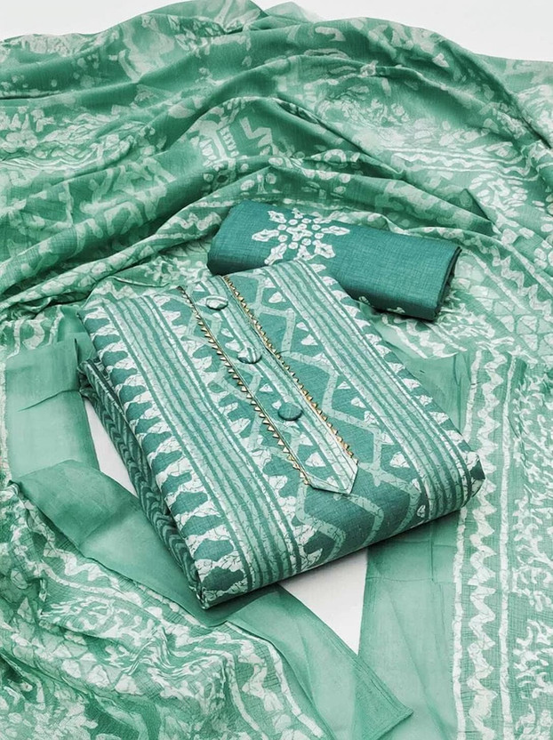 KenaEnterprises Cotton Blend Printed Salwar Suit Material