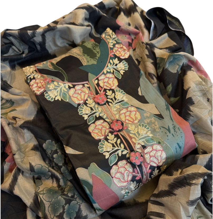 RD STYLES Pure Cotton Floral Print Salwar Suit Material
