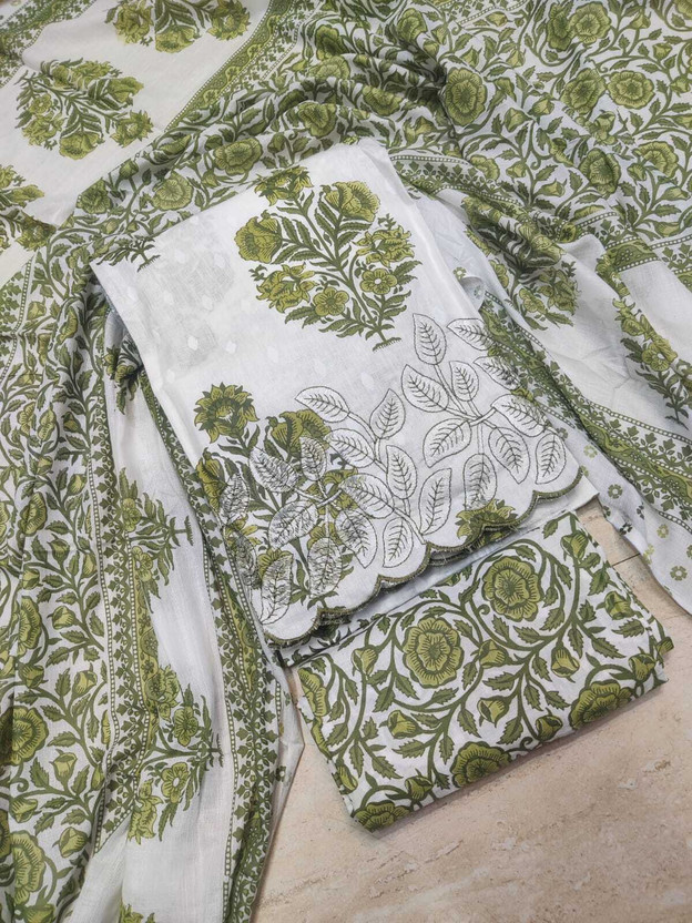 Chhavi Pure Cotton Embroidered Salwar Suit Material