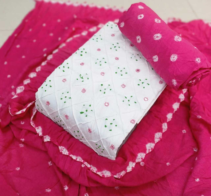 Drashti Creation Pure Cotton Embellished Salwar Suit Material