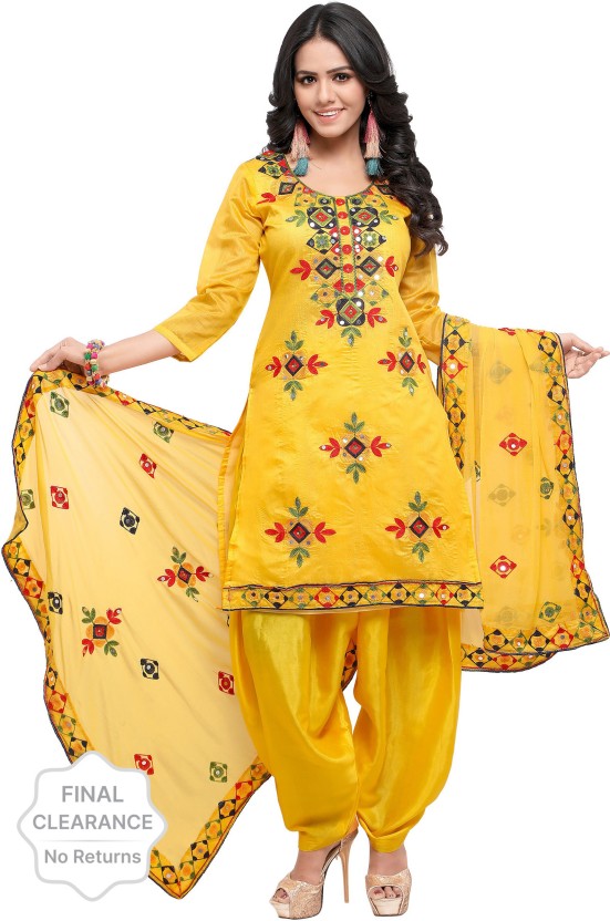 flipkart yellow suit