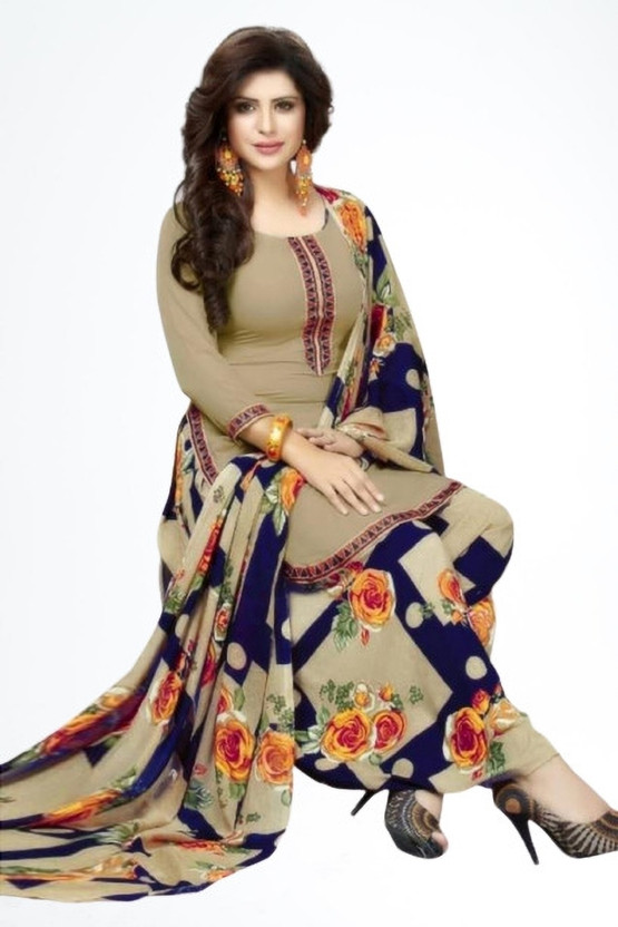 HouseOfCommon Crepe Paisley Salwar Suit Material