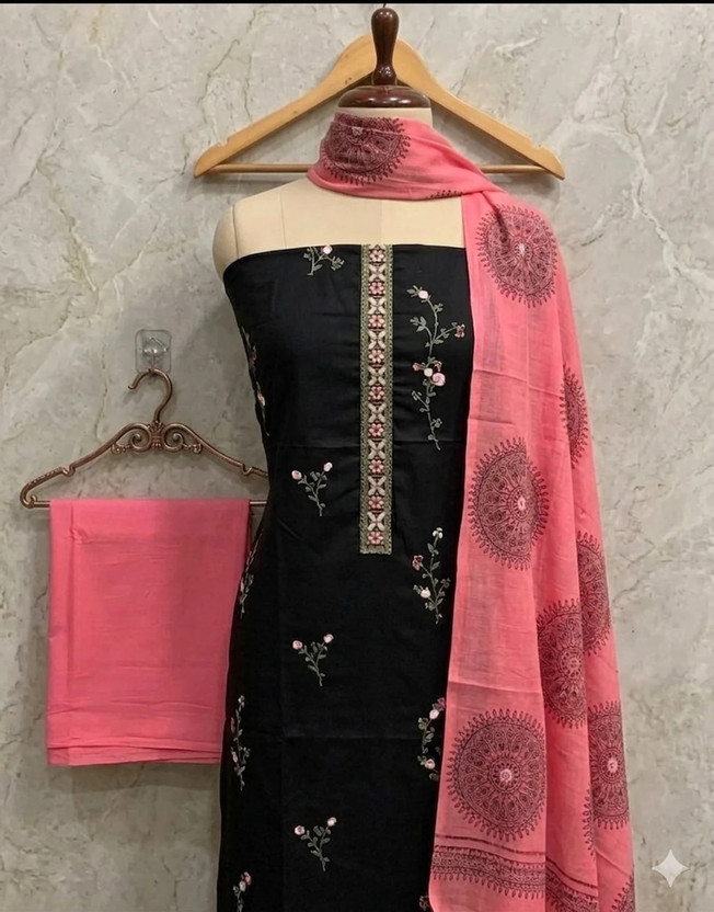 Chhavi Pure Cotton Embroidered Salwar Suit Material