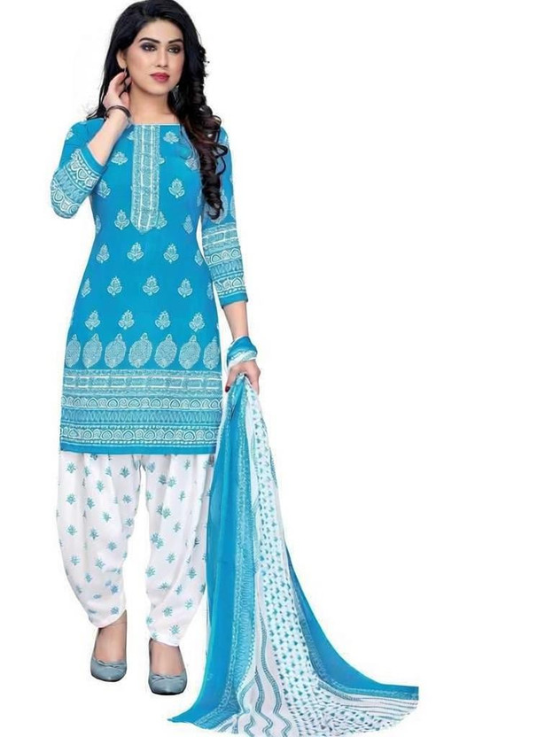 THIRA Crepe Printed Salwar Suit Material