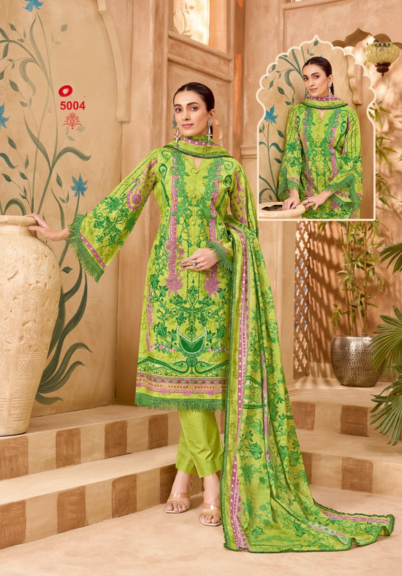 Feezy Clothes Pure Cotton Printed Salwar Suit Material