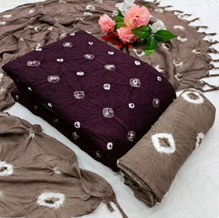 Tannu Tannu Saaree Pure Cotton Printed Salwar Suit Material - Flipkart Deal