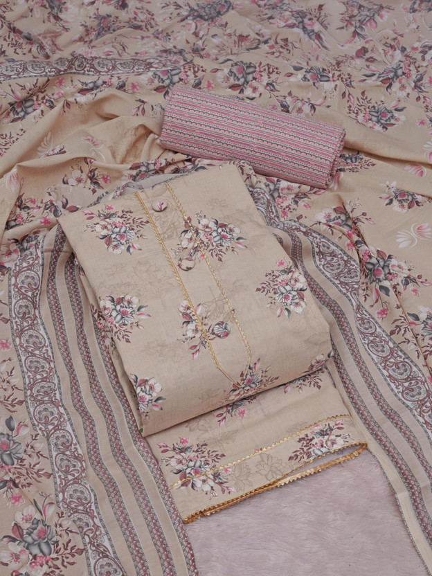 KenaEnterprises Cotton Blend Printed Salwar Suit Material