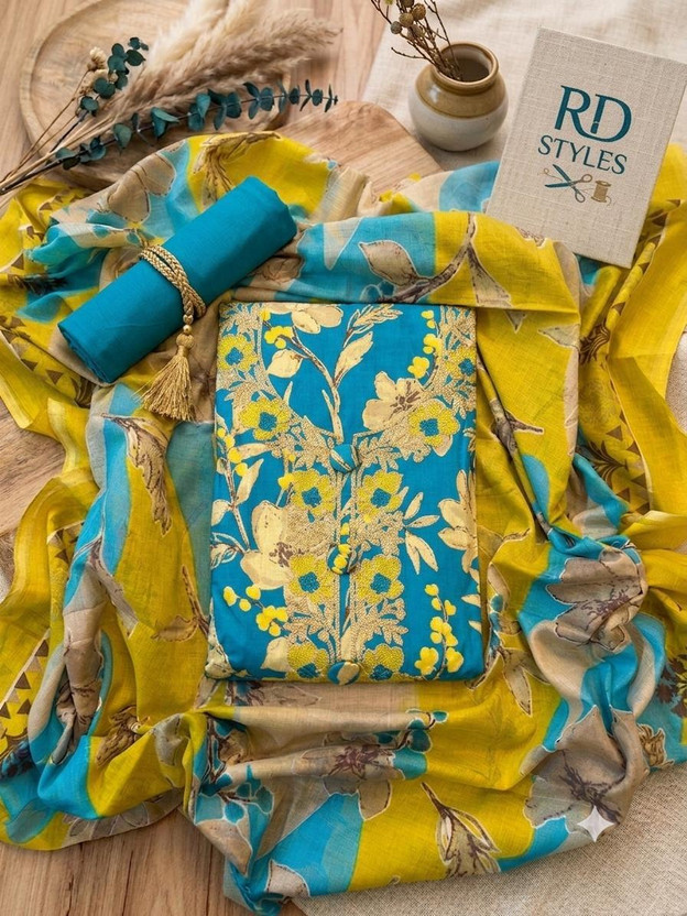 Shree Shree paras creation Pure Cotton Printed Salwar Suit Material - Flipkart Deal