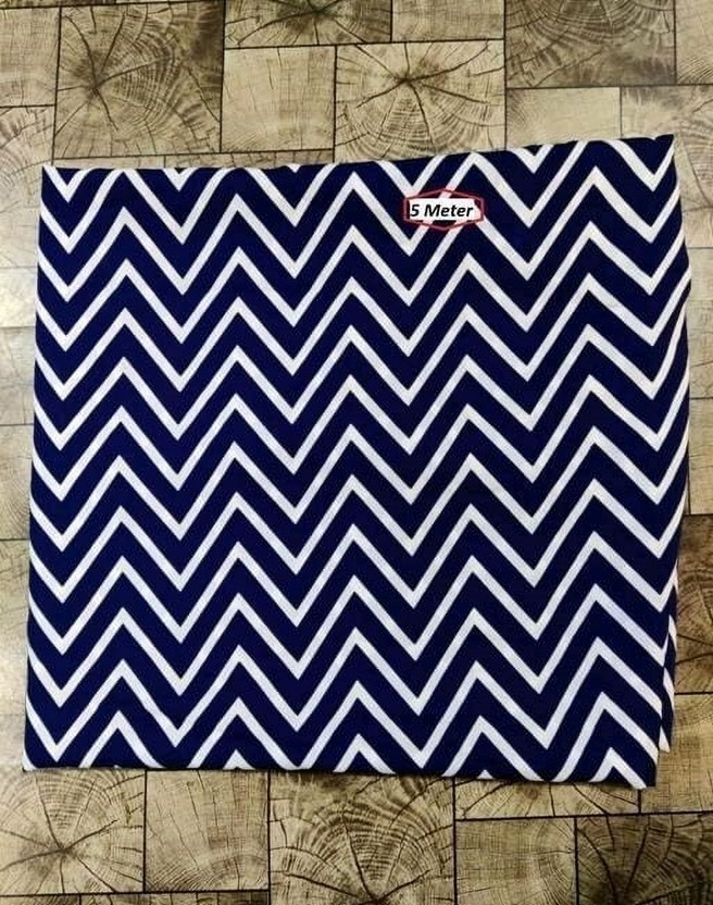 SKYVILLA Crepe Chevron/Zig Zag Kurta & Patiyala Material