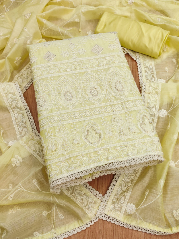Divastri Organza Embroidered Salwar Suit Material
