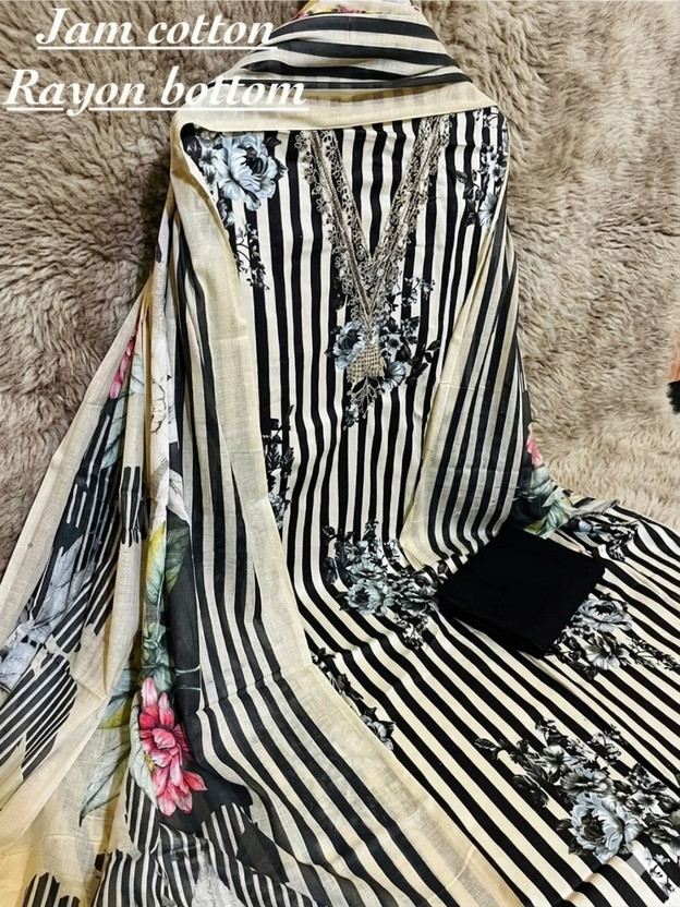 krishna boutique Pure Cotton Printed Salwar Suit Material