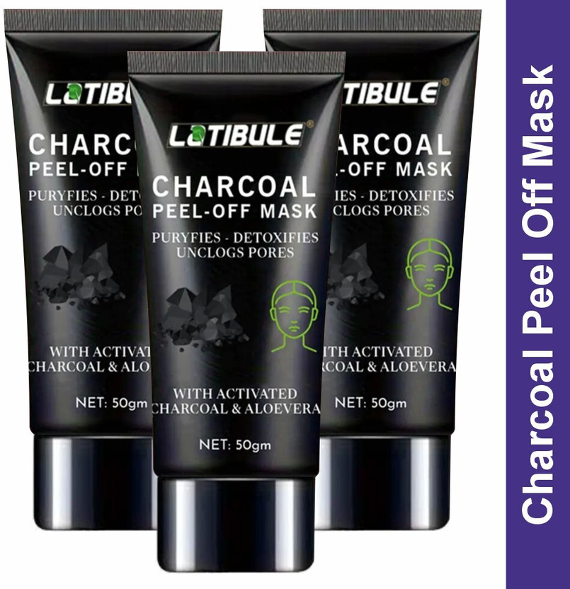 Latibule Activated Charcoal Face Mask Peel Off Pack For Strict Pore Unclogging(150 g)