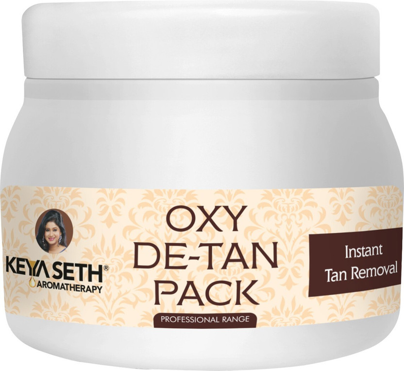 KEYA SETH AROMATHERAPY Oxy De Tan Removal for Glowing&Lighting oil Control, Anti Acne&Pimples Blemishes Pigmentation De Tan pack for Face&Body-No Ammonia & Blech.(180 g)