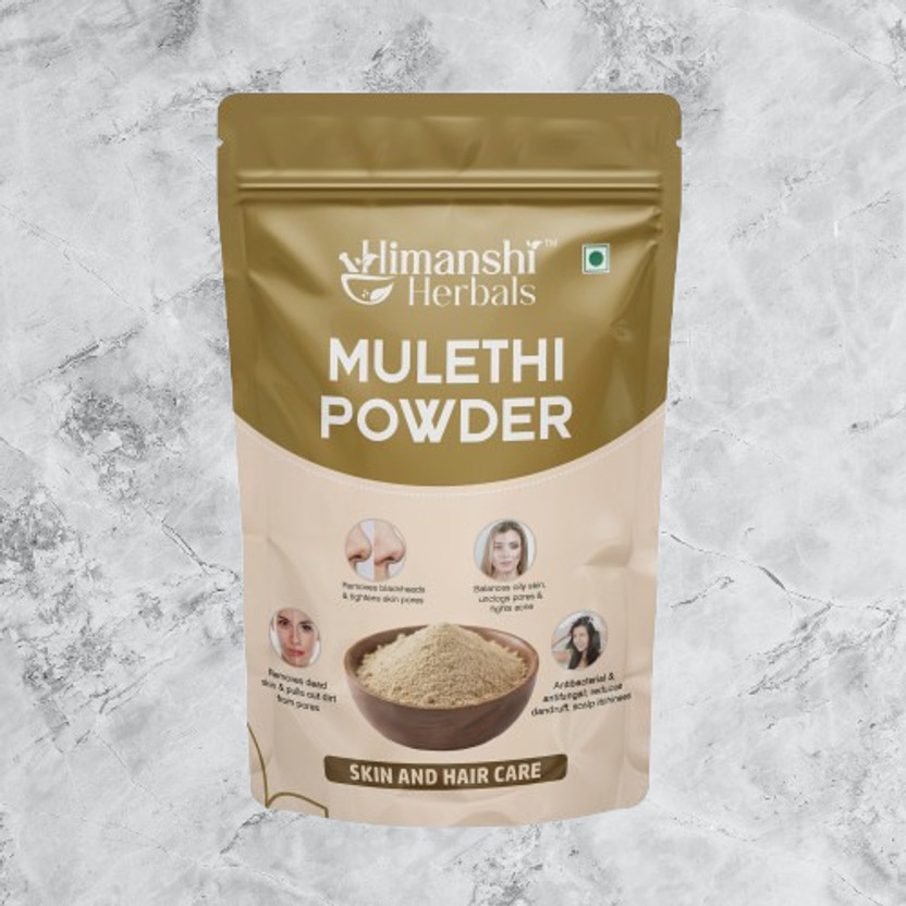 HIMANSHI Herbals Mulethi Powder For Body, Skin, Face and Hair, Skin Whitening(250 g)