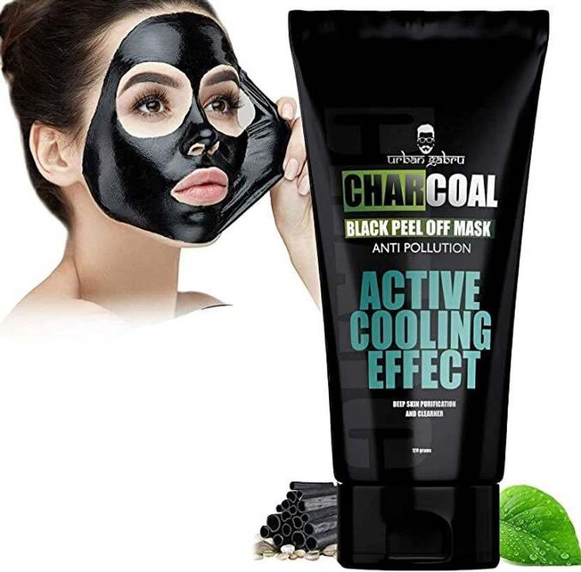 urbangabru Charcoal Peel Off Mask for Blachead and Whitehead Remover(120 ml)