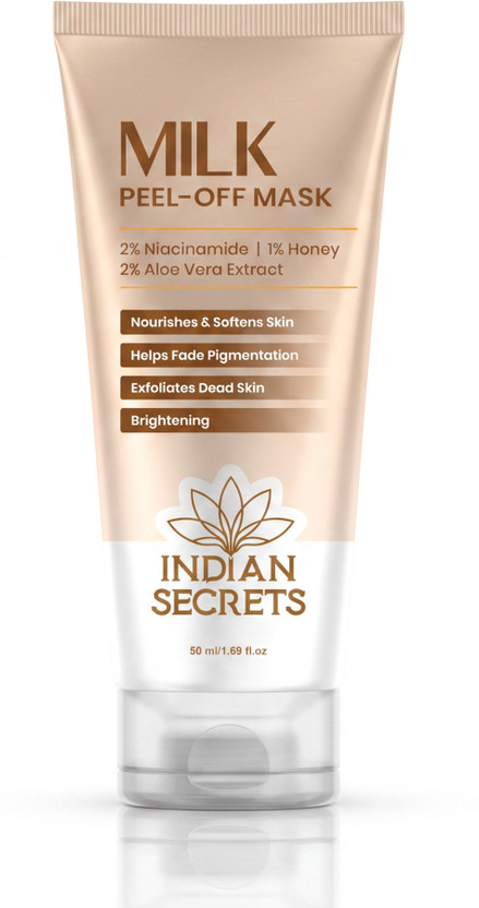 Indian Indian Secrets Milk Peel-Off Exfoliating Face Mask | Brightening Skin | Dead Skin Removal(50 ml) - Flipkart Deal