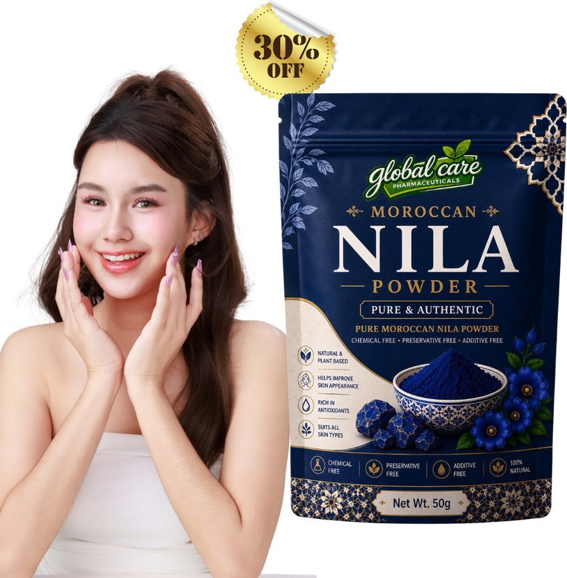 global care Moroccan Nila Powder 50G | Natural Skincare Essential(50 g)