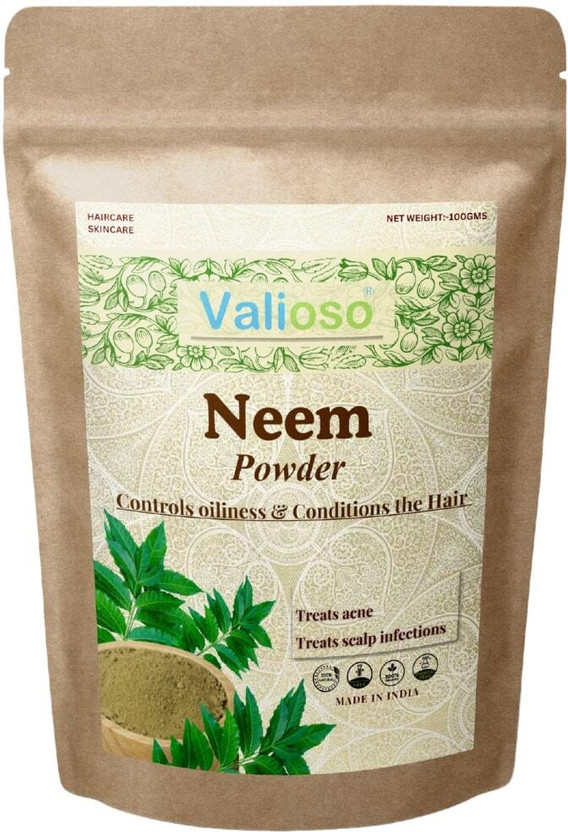 Valioso Neem Powder for Face pack and Hair Care(100 g)