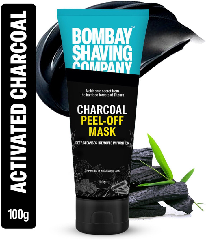 BOMBAY SHAVING COMPANY Charcoal Peel off Mask | Face Pack for DeTan & Blackhead Removal(100 g)