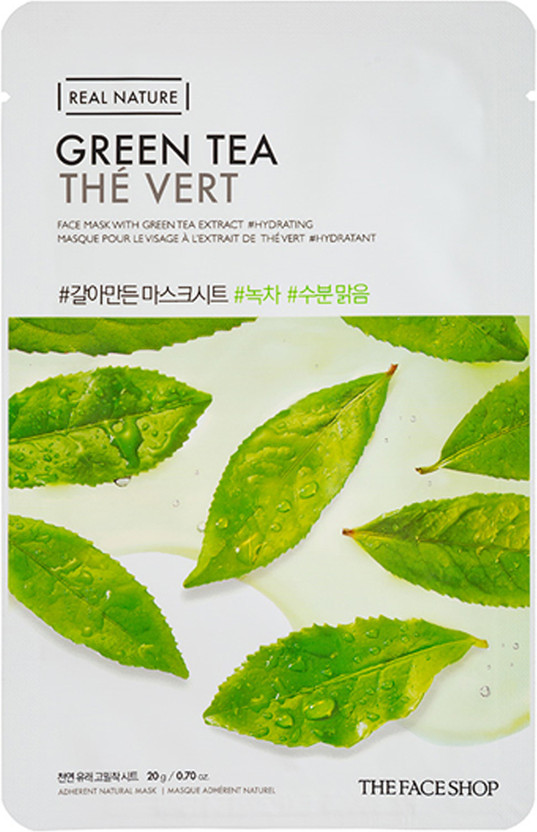 The Face Shop Real Nature Green Tea Mask Sheet Mask(20 g)