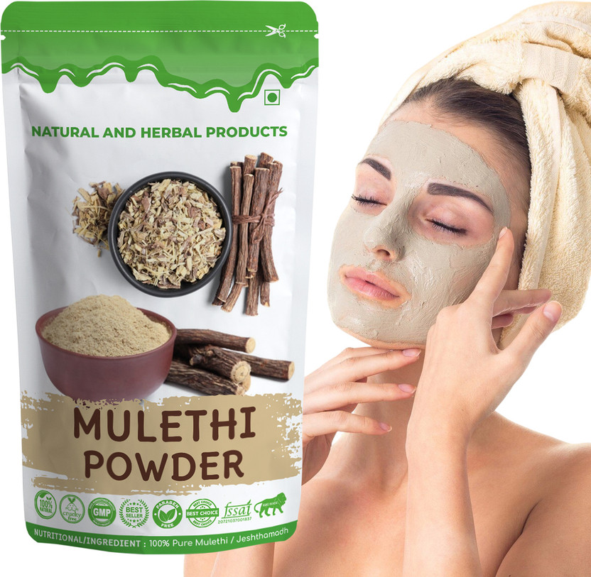 NATURAL AND HERBAL PRODUCTS Mulethi Powder For Face, Hair, Skin And Body(100 g)