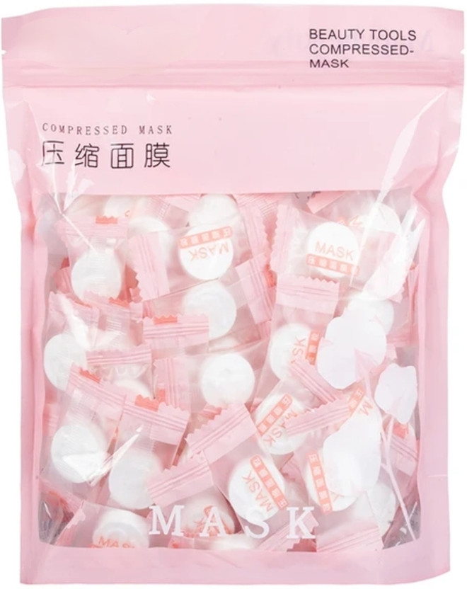 RANORE 50 Pcs Compressed Face Mask DIY Facial Spa Sheets(50 g)