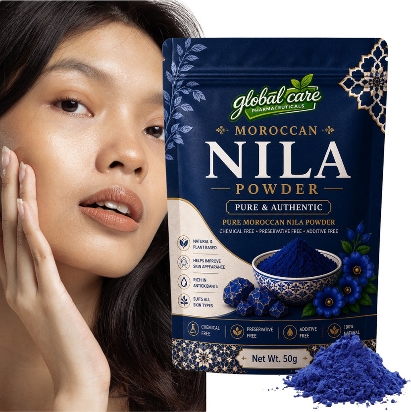 global care Moroccan Nila Powder 50G | Herbal Skin Care(50 g)