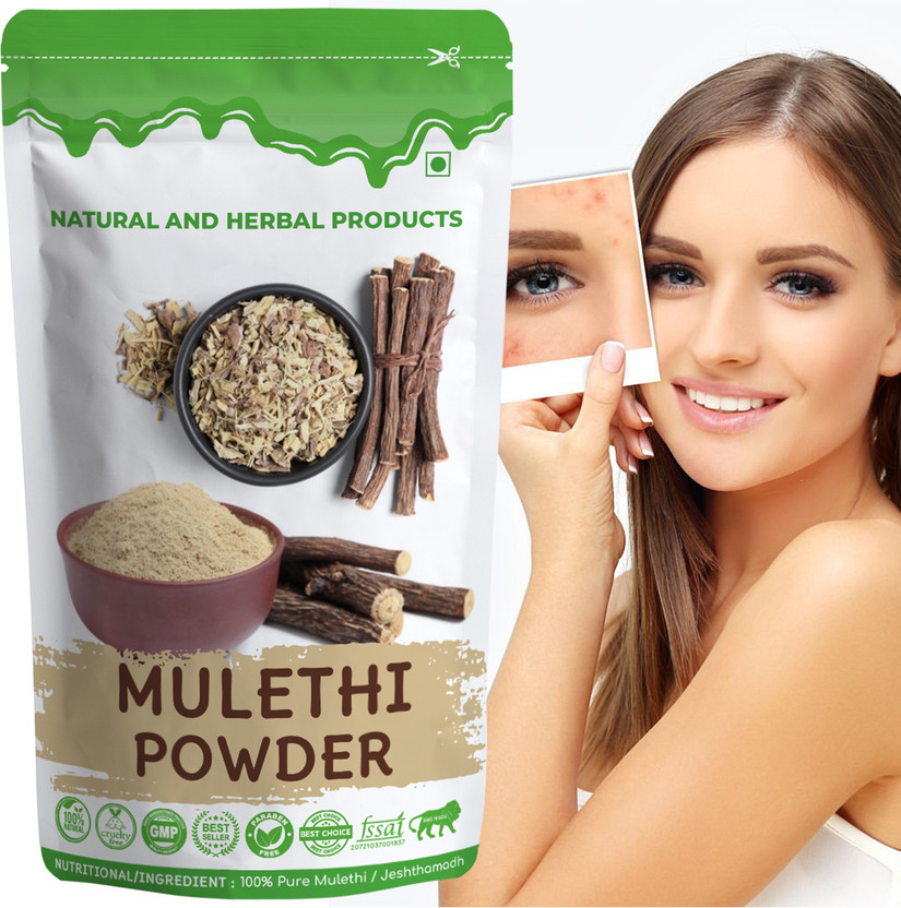 NATURAL AND HERBAL PRODUCTS Mulethi Powder For Skin Whitening Face, For Eating, For Drinking, For Beauty(100 g)