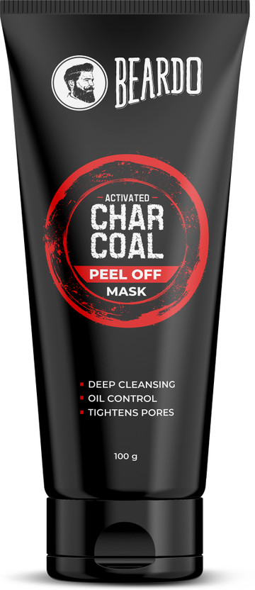 BEARDO Charcoal Peel Off Mask for Men | Face Mask for Glowing Skin |Detoxing Facial Kit(100 g)