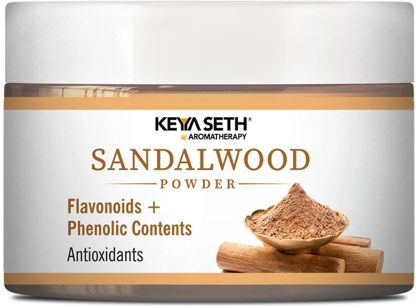 KEYA SETH AROMATHERAPY Sandalwood Powder Face Pack for Tan Removal, Anti-Aging, Acne & Even Skin Tone(100 g)