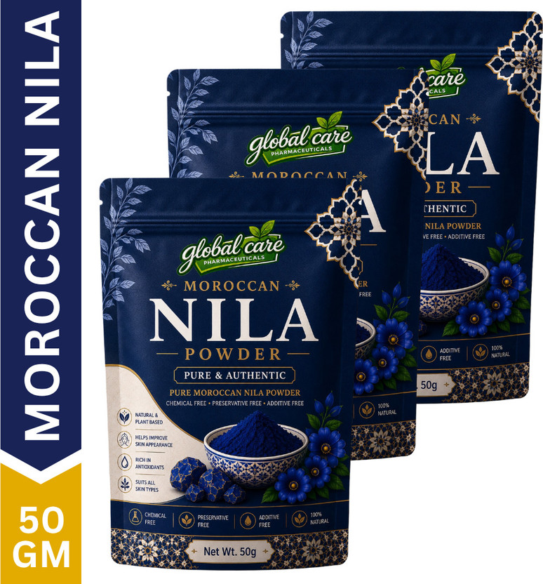 global care PACK OF 3 Moroccan Nila Powder Beauty Dust 50G(50 g)