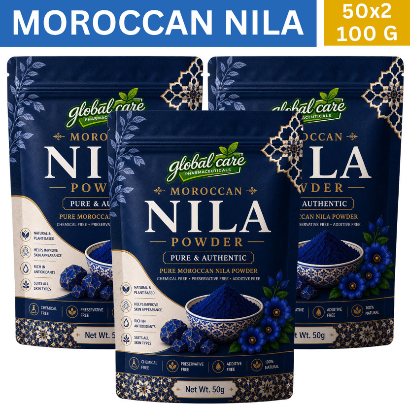 global care PACK OF 3 Moroccan Nila Powder Skin Mask(50 g)