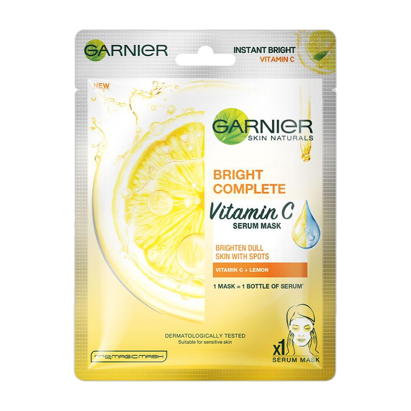 GARNIER Skin Naturals,Bright Complete,Face Serum Sheet Mask(28 g)