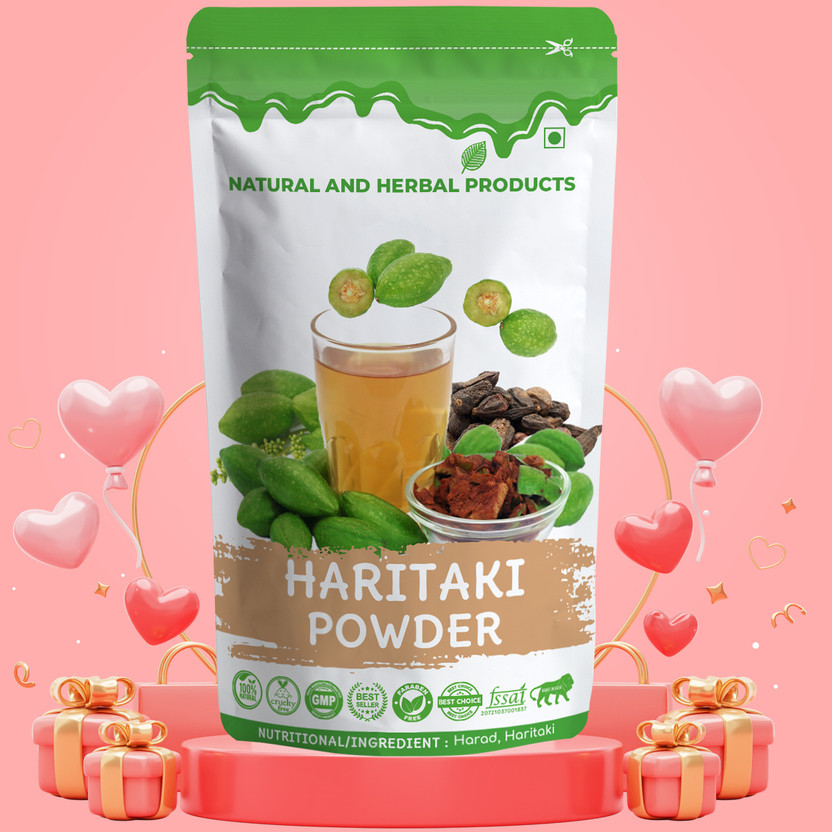 NATURAL AND HERBAL PRODUCTS Haritaki powder organic, haritaki churna powder, haritaki powder for eating(100 g)